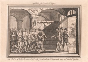 Sir Walter Raleigh, hepsi birbirine bağlı olan Liberty Five Indian Kings'te geçiyor by Unknown artist