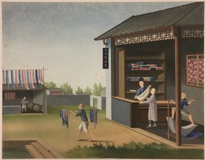 Kumaş Eğirme, Çay Yaprağı Hazırlama, İpek Hazırlama by Unknown artist