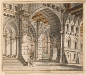 Sahne Tasarımı, Saray İçi by Unknown artist