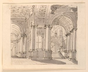 Sahne Tasarımı, Saray İçi by Unknown artist