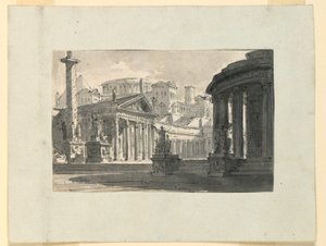 Sahne Tasarımı, Antik Kent Görünümü by Unknown artist