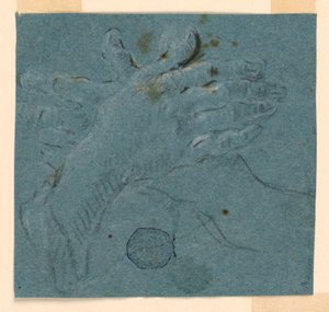 Çalışma: Bir çift el, çapraz by Unknown artist