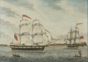T.G. William Broderick Tyne Ağzında (kağıt üzerine suluboya ve mürekkep) by Unknown artist