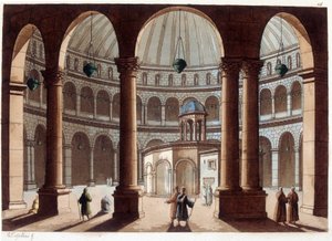 Kutsal Kabir Kilisesi, Filistin. “” Le kostüm ancien et moderne”de” by Unknown artist