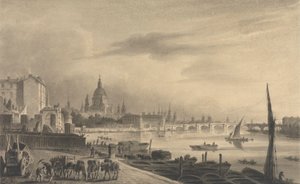 Somerset House'dan Londra Şehri by Unknown artist