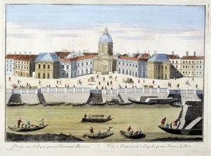 Dört Ulus Koleji - gravür by Unknown artist