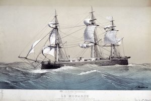 Monarch, İngiliz filosu, 1850 dolaylarında by Unknown artist