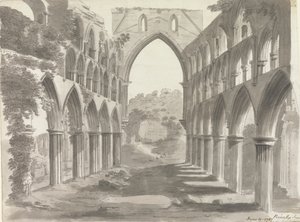 Rievaulx Manastırı Nefi, Yorkshire by Unknown artist