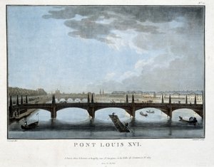 Köprü Louis XVI - gravür by Unknown artist
