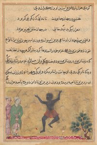 Saray soytarısı sevinçle dans eden bir Zangi ile tanışır ve ondan mutluluğunun sebebinin bir Tuti-nâme