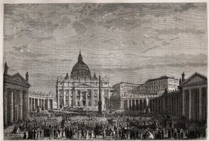 Kalabalık, Papa Pius IX (1792-1878) tarafından Paskalya
