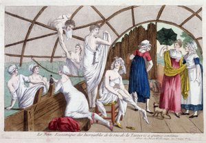 İnanılmazların ekonomik banyosu (15 sent), rue de la tannerie, 19. yüzyılın başlarında, Carnavalet. by Unknown artist