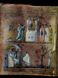 Mor Codex Rossanensis, 6. yüzyıl (el yazması) by Unknown artist