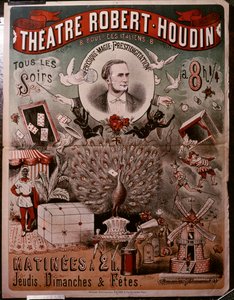 Tiyatro Robert Houdin posteri, c.1860-75 (poster) by Unknown artist