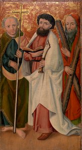 Asa, Pala ve Haçlı Üç Havari by Unknown artist
