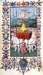 Francesco Petrarca (Petrarca) tarafından Triunfus Amoris (aşk zaferi). by Unknown artist