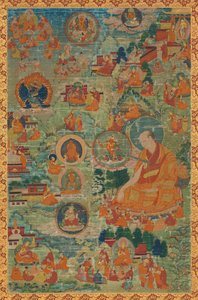 Tsong-kha-pa ve hayatından sahneler by Unknown artist