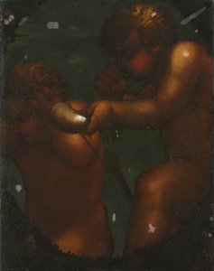 İki Putti by Unknown artist