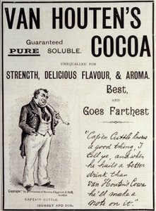 Van Houten kakao reklam etiketi, yaklaşık 1890 by Unknown artist