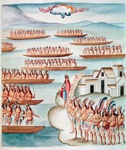 Lagünle çevrili Tlatelolco
