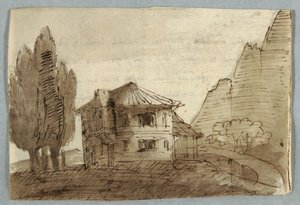 Dağlık Bir Bölgede Villa by Unknown artist