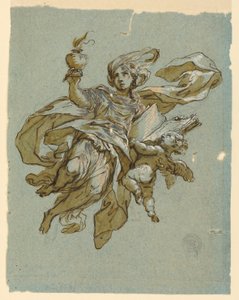 Tetikte Alegori ile Duvar Resmi by Unknown artist