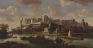 Thames'ten Görülen Windsor Kalesi by Unknown artist