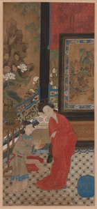 Yang Guifei Banyodan Ayrılırken by Unknown artist