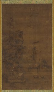 Zhong Kui Beş Zararlıyı Evcilleştiriyor by Unknown artist