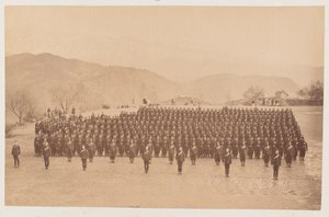 4. Gurkha (Tüfek) Alayı geçit töreninde by Unknown photographer