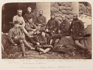 Bir grup İngiliz subay, 1879 dolaylarında by Unknown photographer