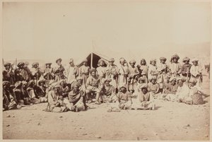 Bir durbarda Afgan kabile üyeleri by Unknown photographer