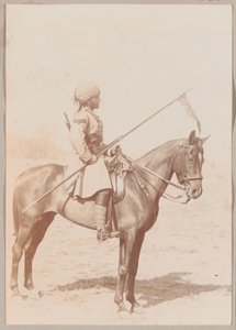 Lance Daffadar Sultan Khan, Hint Süvari, tatbikat emri, Delhi by Unknown photographer