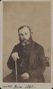 Korgeneral Sir James Outram sivil giyimli, Nice, 1862 by Unknown