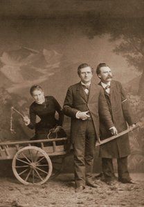 Paul Ree (1849-1901) İngiliz filozof - Lou Andreas-Salome (1861-1937) (Andreas Salome) Rus psikanalist - Friedrich Nietzsche (1844-1900) Alman filozof - Mayıs 1882 (Lucerne, Atelier Jules Bonnet) by Unknown photographer