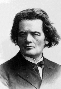 Anton Rubinstein (1829-1894), Rus piyanist ve besteci portresi. by Unknown photographer