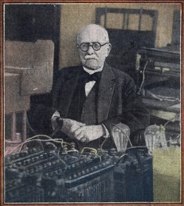 Edouard Branly (1844-1940) fizikçi portresi (Fransız mucit, fizikçi Edouard Branly