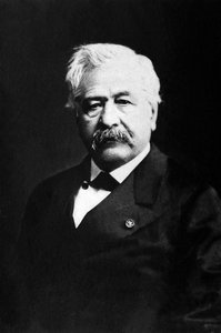 Ferdinand de Lesseps (1805-1894), Fransız diplomat ve girişimcinin portresi. by Unknown photographer
