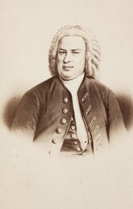 Daha önceki bir görüntüden Johann Sebastian Bach'ın portresi by Unknown photographer