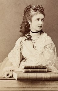 Pauline Lucca'nın Portresi, 1860'lar dolayları (s/b fotoğraf) by Unknown photographer