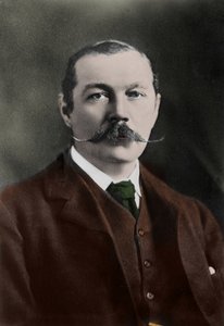 Sir Arthur Conan Doyle'un (1859-1930) portresi, İngiliz yazar, “Sherlock Holmes” karakterinin yaratıcısı. by Unknown photographer