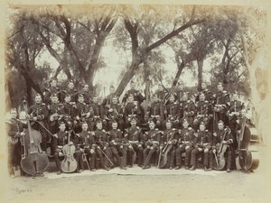Kralın Kendi İskoç Borderers' dize grubu by Unknown photographer