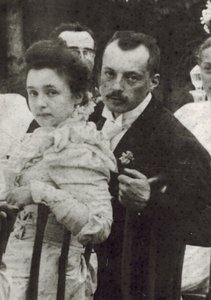 Vladimir Dmitrievich Nabokov (1870-1922) ve Elena Ivanovna Rukavishnikova (1876-1939), Anonim. fotoğrafçı by Unknown photographer