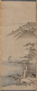 Manzaralar (bir çiftten biri) by Unkoku Toyo