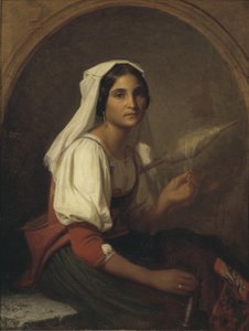 Bir İtalyan Kadın İplik Keten by Uno Troili