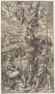 Paralı Askerler ve Ağaçta Ölen Bir Kadın, 1524. by Urs I Graf
