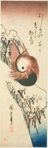 Karlı Bir Bankada Mandarin Ördeği by Utagawa Hiroshige