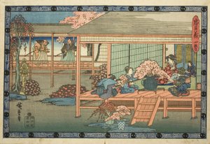4. Perde (Yondanme), "Sadık Hizmetlilerin İntikamı (Chusingura)" dizisinden by Utagawa Hiroshige
