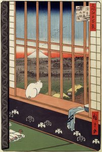 Asakusa pirinç tarlaları ve Torinomachi festivali. Seriden: Edo