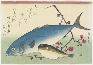 Palamut, Globefish ve Çiçek Açan Erik Spreyi, c. 1840